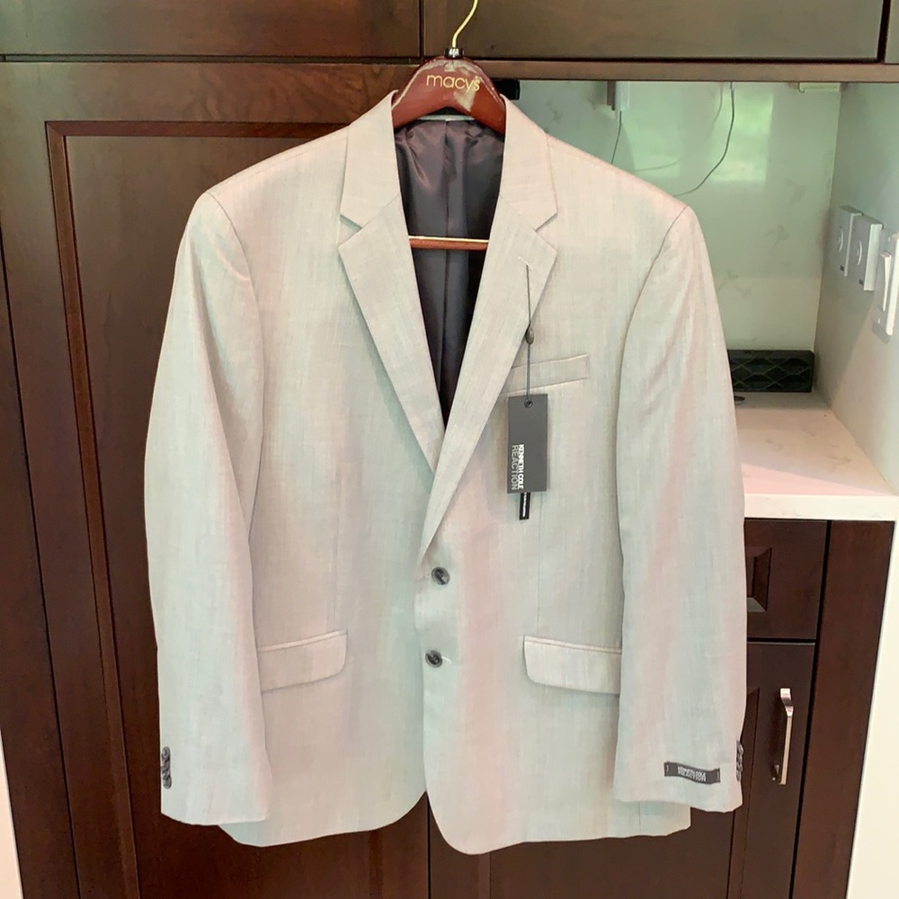 Men’s Kenneth Cole Reaction Slim Collection light gray Sportcoat/blazer